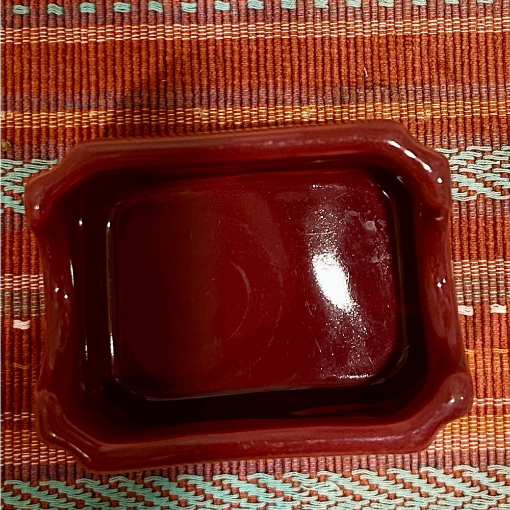 Vintage Hall 716 Sugar Packet Holder in  deep burgundy color - Picture 4 of 4